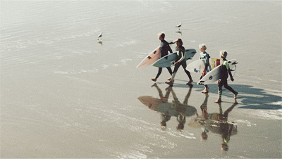 サーフィンとキャンプの両方が楽しめる